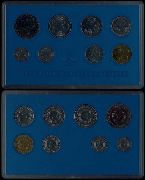 GDR Normal Use Coin Sets  1980, ... 