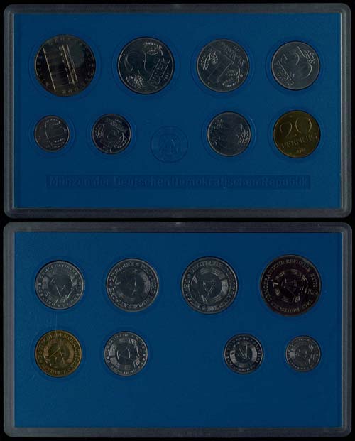 GDR Normal Use Coin Sets  1981, ... 