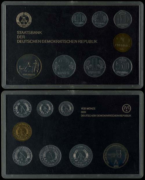 GDR Normal Use Coin Sets  1985, ... 