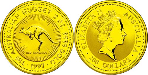 Australia  200 Dollars, Gold, ... 