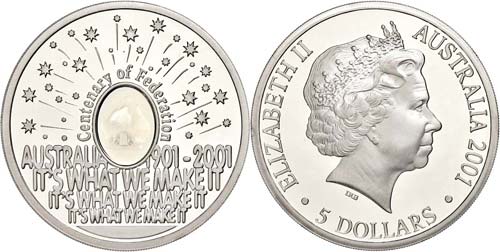 Australia  5 Dollars, 2001, ... 