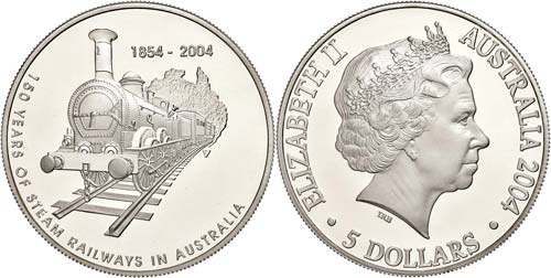 Australien  5 Dollars, 2004, 150 ... 