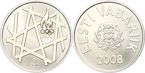 Estland  10 Krooni, 2008, XXIX. ... 