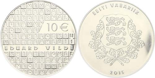 Estland  10 Euro, 2015, Eduward ... 