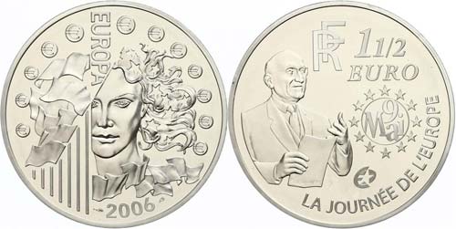 Frankreich  1,5 Euro, 2006, ... 