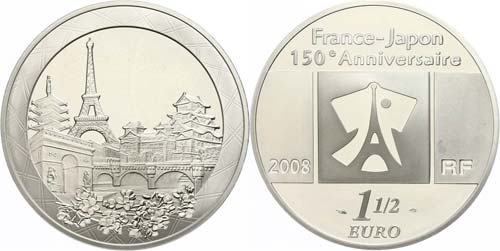 France  1, 5 Euro, 2008, 150. ... 