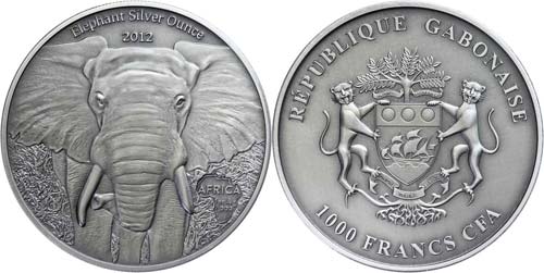 Gabon  1.000 Franc, 2012, Africa - ... 