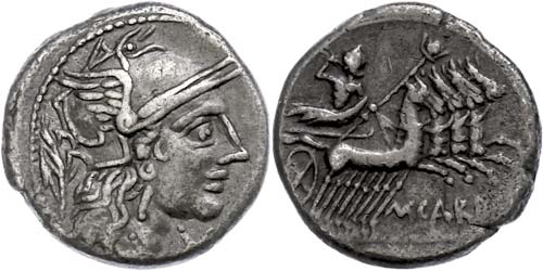 Coins Roman Republic M. Papirius ... 