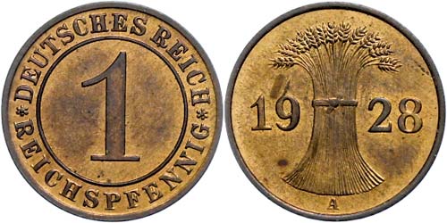 Coins Weimar Republic Reichs ... 