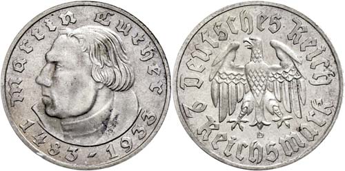 Coins Germany from 1933 to 1945 2 ... 