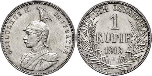 Coins German Colonies DOA, Rupee, ... 