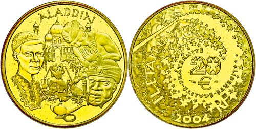 France 20 Euro, Gold, 2004, ... 
