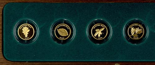 Münzen Bund ab 1946 Set zu 4 x 20 ... 