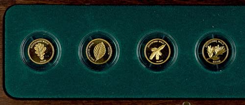 Münzen Bund ab 1946 Set zu 4 x 20 ... 