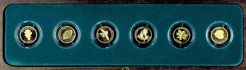 Münzen Bund ab 1946 Set zu 6 x 20 ... 