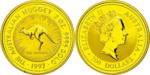 Australia 200 Dollars, Gold, 1997, ... 