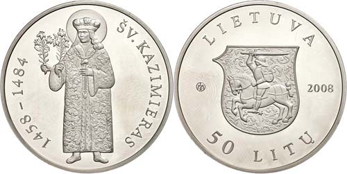 Lithuania 50 Litu, 2008, holy ... 