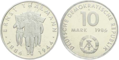 Münzen DDR 10 Mark, 1986, ... 
