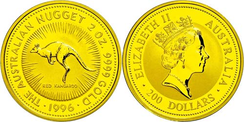 Australia 200 Dollars, Gold, 1996, ... 