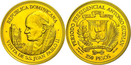 Dominikanische Republik 250 Pesos, ... 