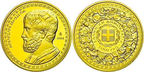 Greece 200 Euro, Gold, 2014, ... 