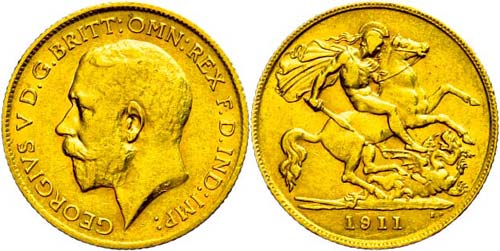 Great Britain 1 / 2 sovereign, ... 