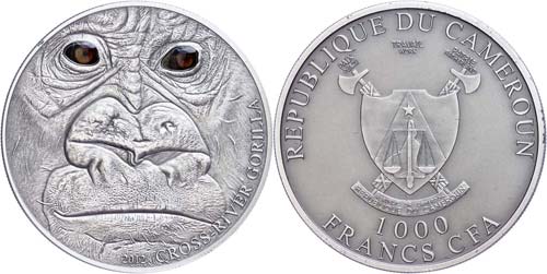 Cameroun 1.000 Franc, 2012, Cross ... 
