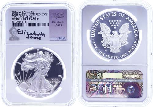 USA Dollar, 2016, W, Silver Eagle, ... 