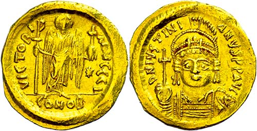 Coins Byzantium Justinianus I., ... 