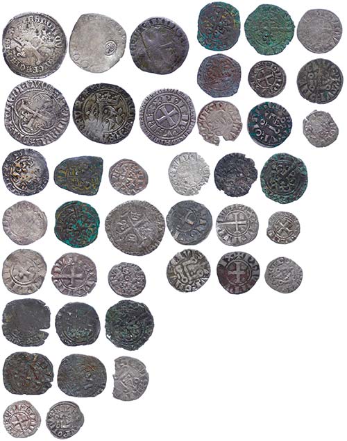 Coins Middle Ages foreign France, ... 