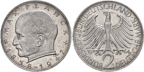 Münzen Bund ab 1946 2 Mark, 1964, ... 