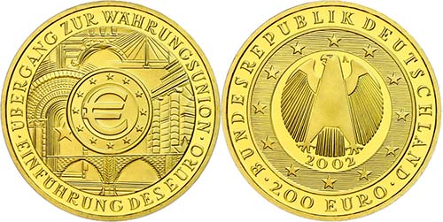 Münzen Bund ab 1946 200 Euro, ... 