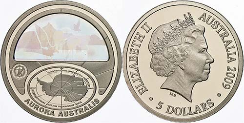 Australia 5 Dollars, 2009, 4. ... 