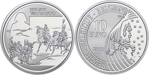 Belgium 10 Euro, 2015, 200 years ... 