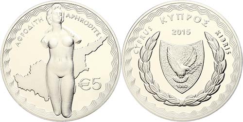 Estland 5 Euro, 2015, Aphrodite ... 
