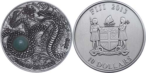 Fidschi 10 Dollars, 2013, Year oh ... 