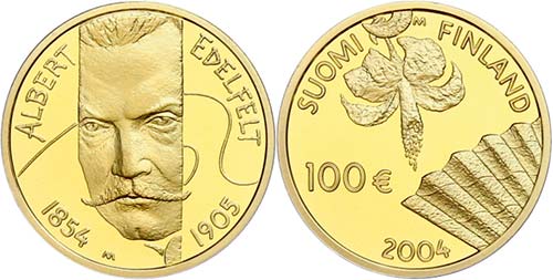 Finland 100 Euro, Gold, 2004, 150. ... 