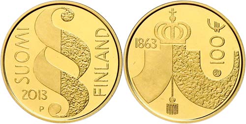 Finland 100 Euro, Gold, 2003, ... 