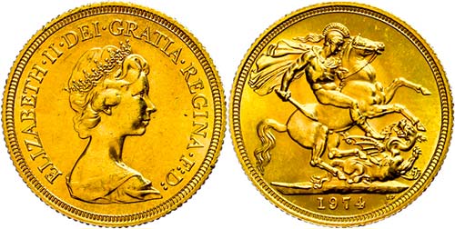 Grossbritannien Sovereign, Gold, ... 