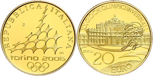Italy 20 Euro, Gold, 2006, XX. ... 