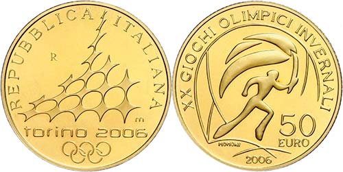 Italy 50 Euro, Gold, 2006, XX. ... 