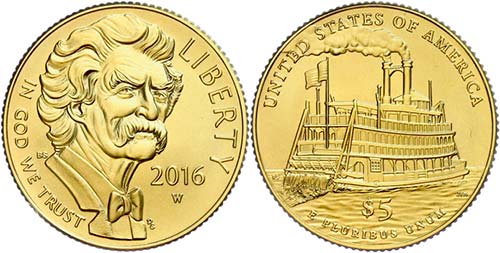 Coins USA 5 Dollars, Gold, 2016, ... 