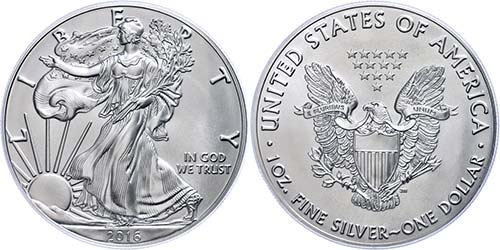 Coins USA Dollar, 2016, Silver ... 