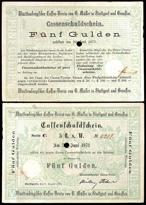 Banknoten Altdeutsche Staaten ... 
