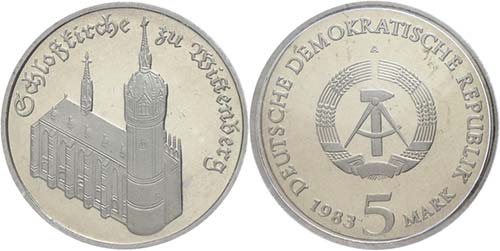 Münzen DDR 5 Mark, 1983, ... 
