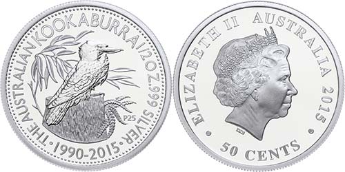 Australia 50 cents, 2015, 25. ... 