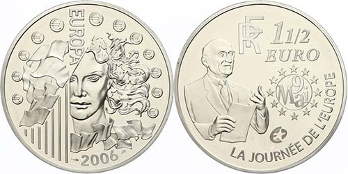 France 1, 5 Euro, 2006, European ... 