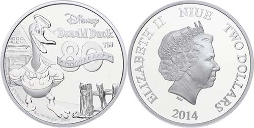Niue 2 Dollars, 2014, Disney - ... 