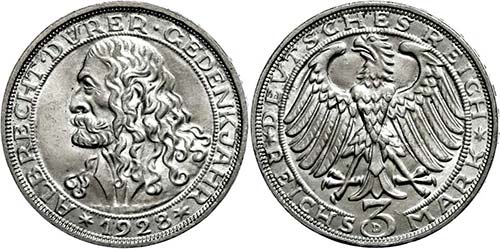 Münzen Weimar  3 Reichsmark, ... 