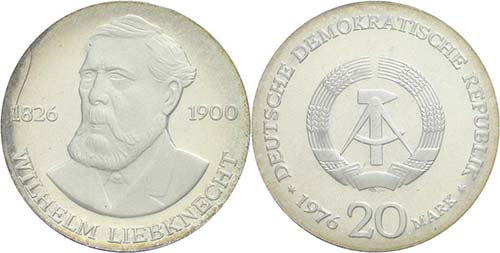 Münzen DDR  20 Mark ,1976, ... 